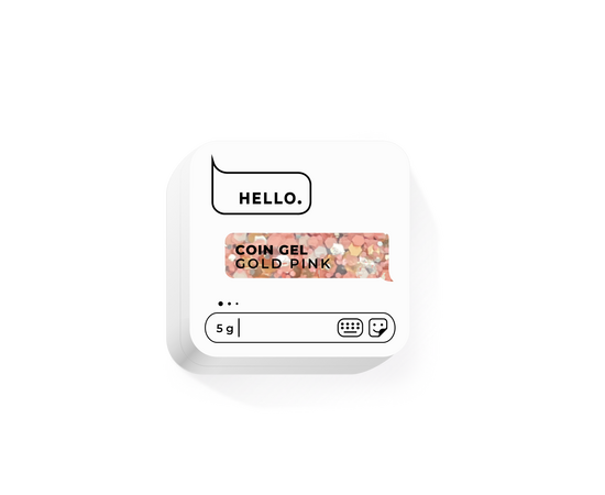 COIN GEL - GOLD.PINK