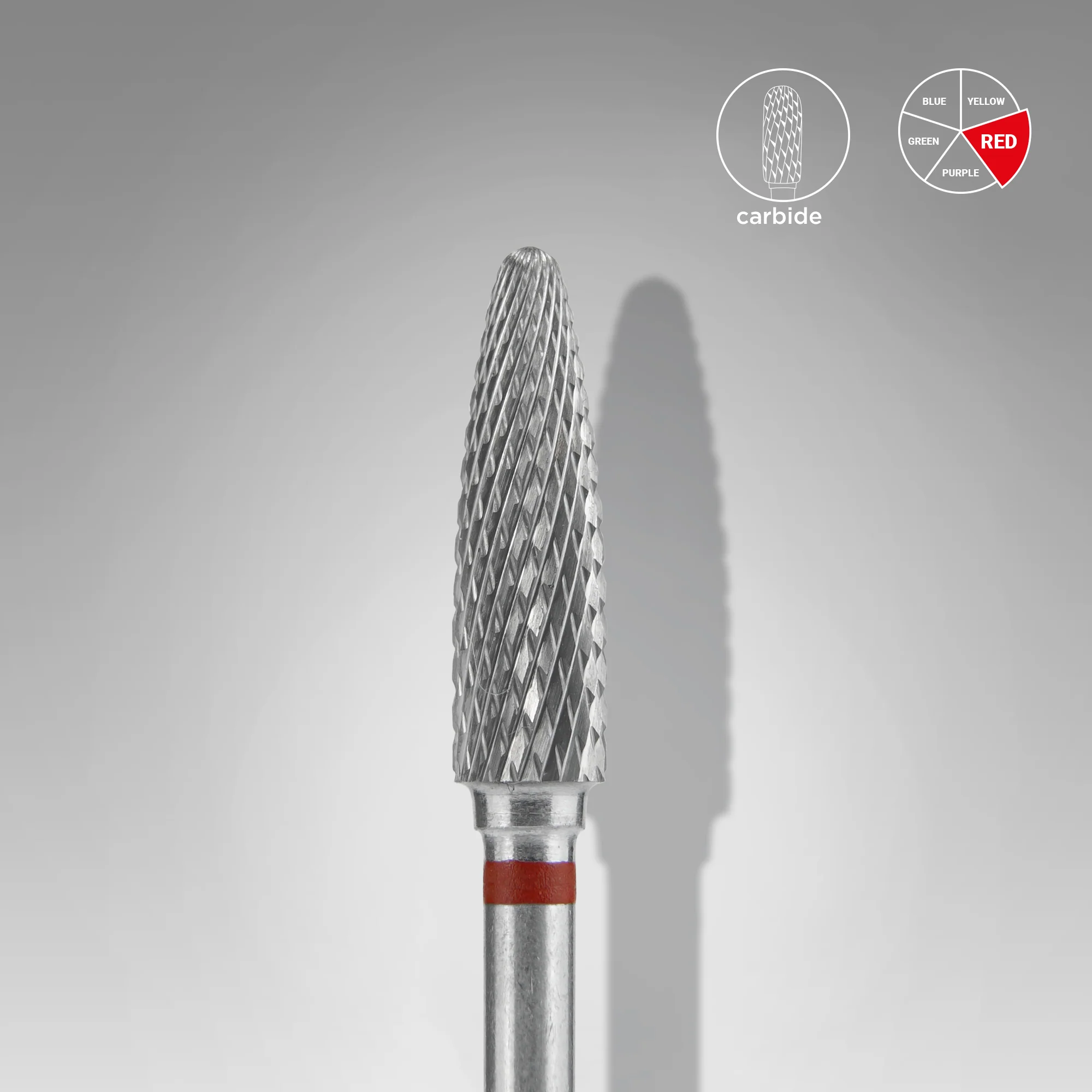 Punta Carbide RED EXPERT, diametro 4 mm / parte lavorante 14 mm