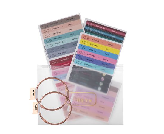 Set di adesivi per nail tips dimostrativi per tutto l'assortimento