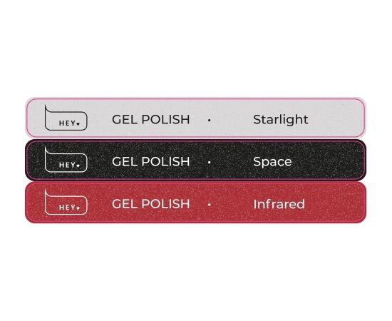 Set di adesivi per nail tips dimostrativi GELPOLISH Reflective- STARLIGHT-SPACE-INFRARED