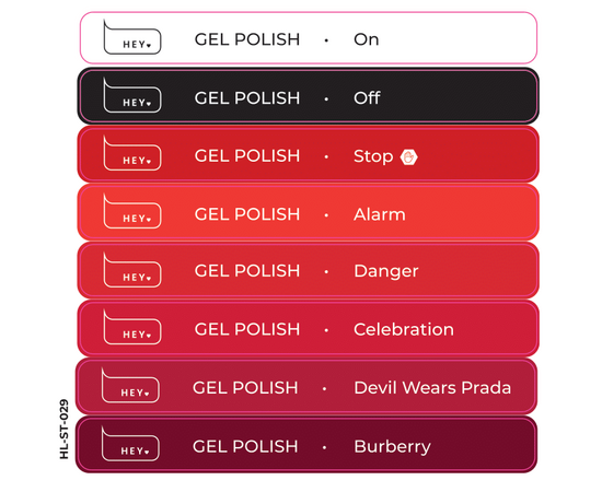 Set di adesivi per nail tips dimostrativi GELPOLISH.1