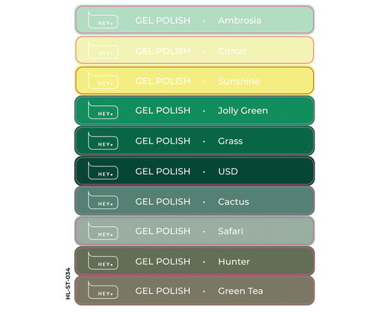 Set di adesivi per nail tips dimostrativi GELPOLISH.6