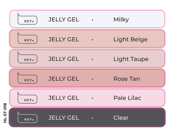 Set di adesivi per nail tips dimostrativi JELLYGEL